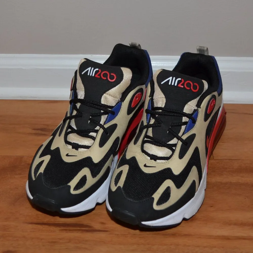 Nike Air Max 200 Mens 11.5 Team Gold University Red AQ2568-700 Sneakers